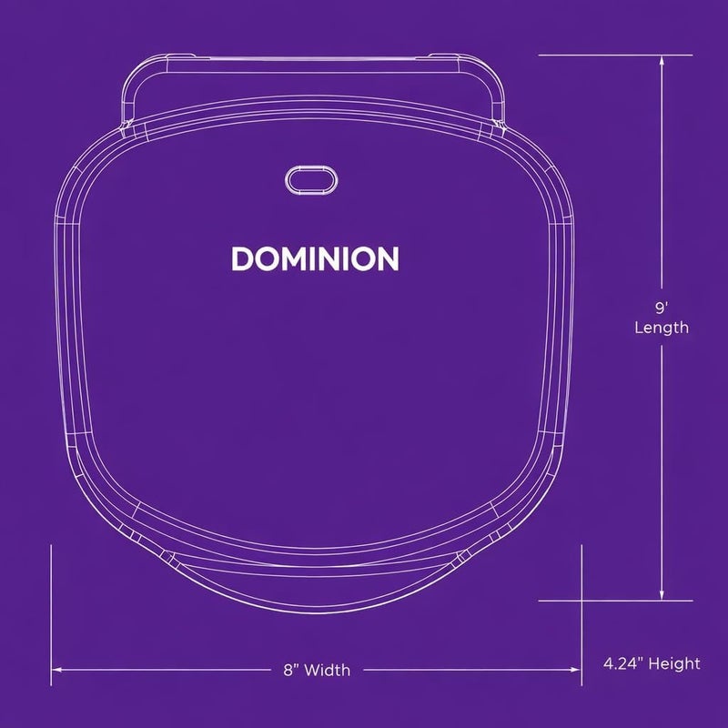 Dominion شواية كهربائية داخلية كلاسيكية بسعة 2 حصة وضغط بانيني، سهلة التخزين والتنظيف، مثالية لوجبة الإفطار، جبنة مشوية، بيض وستيكي، بيضاء - Image 3